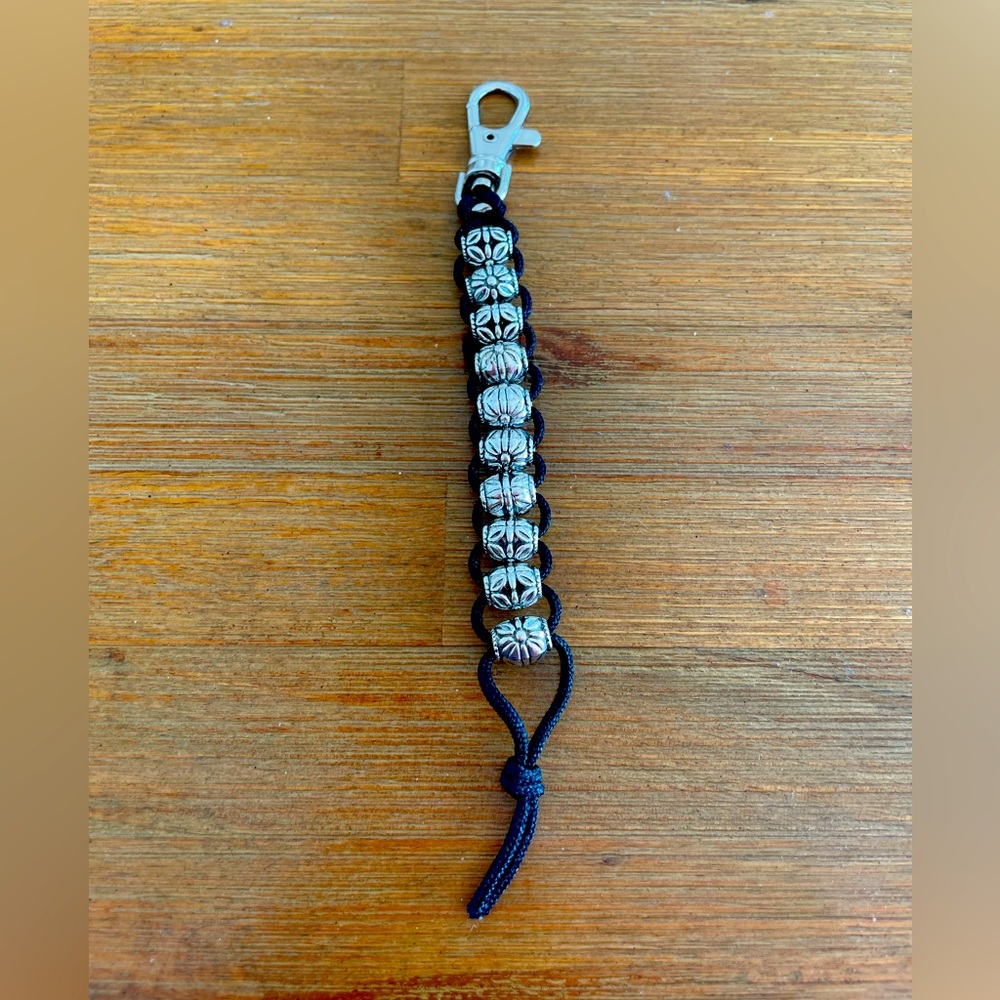 Handmade Silver Beaded Golf Shot Stroke Counter Snap Hook Clip